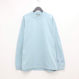 FITFOR｜MOCK NECK LONG SLEEVE TEE #EMERALD BLUE [209]