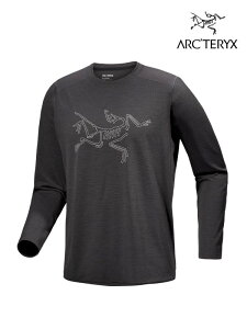 ARC'TERYX A[NeNXbCormac Logo LS M #Black Heather / Solitude [X00000845202] R[}bN S OX[u Y