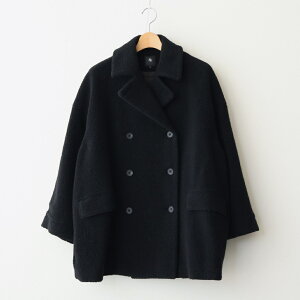 maison de soil�bRECYCLE BOA WOOL DOUBLE OVER COAT #9900 BLACK [JNMDS2451]