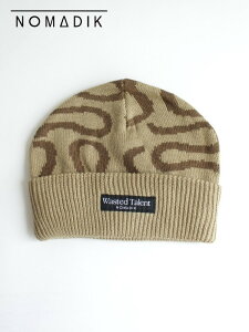 NOMADIK ノマディック|25/26モデル WT JACQUARD BEANIE #BEIGE/BROWN WT ジャガード ビーニー