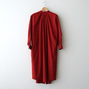 the last flower of the afternoon�b�Î�̌��� Back open garher dress #Agate red [TLF-126-op001-la]