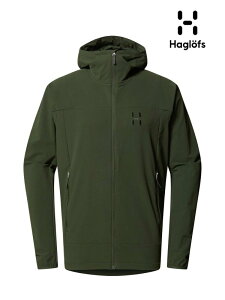 HAGLOFS �z�O���t�X�bRosson Softshell Hood Men #Seaweed Green [608423] ���b�\�� �\�t�g�V�F�� �t�[�h
