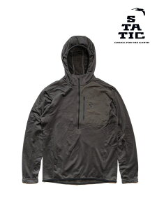 STATIC �X�^�e�B�b�N�bAdrift Half Zip Hoody #Off Black [24502] �A�h���t�g �n�[�t�W�b�v �t�[�f�B