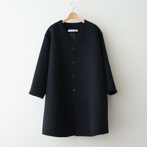 the last flower of the afternoon�b������������ Collarless long coat #black [TLF-126-co002-FW]