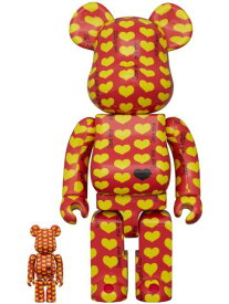 BE@RBRICK Yellow Heart Reverse Ver. 100％ & 400％