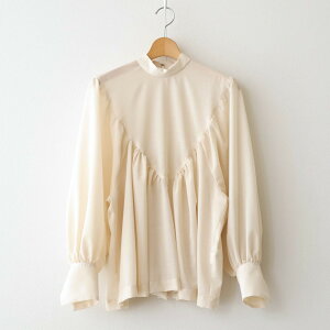 the last flower of the afternoon�b�P�������e Stand collar blouse #ecru [TLF-226-SH001-em]