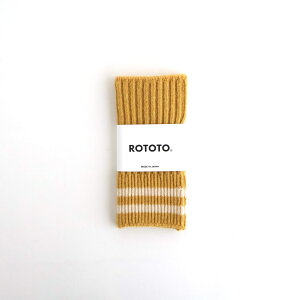 ROTOTO�bSTRIPE SEAMLESS HAND WARMER �hMERINO LAMBS WOOL�h #YELLOW [R5092-AW25]
