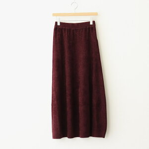 UNFIL�bex.superfine lambs wool & rayon mole skirt #burgundy [WVFL-UW110]