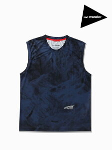 and wander �A���h�����_�[�bAltra×and wander graphic tank top #navy/120 [6164504] �A���g��×�A���h�����_�[ �O���t�B�b�N �^���N�g�b�v
