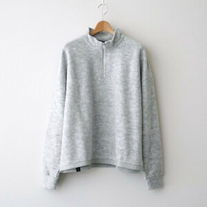STONEMASTER�bTHERMAL FLEECE HALF ZIP TOP #LIGHT GREY [SM62MC002]
