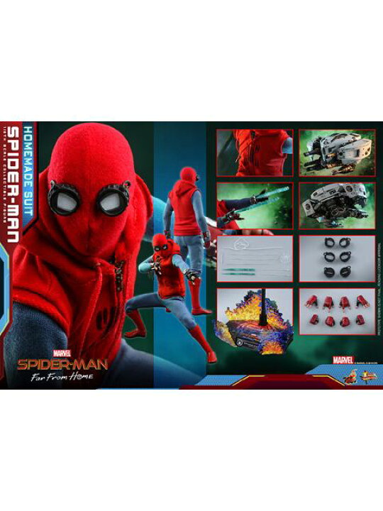 楽天市場】HOTTOYS スパイダーマン（ホームメイド・スーツ版 