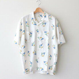 SOLARIS HATMAKERS&CO.｜ATOMIC S/S OP SHIRT-TROPICANA #WHITE [V02003]