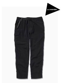 and wander アンドワンダー ｜Ny taffeta hiker pants #black [5743252037] ナイロンタフタ ハイカーパンツ