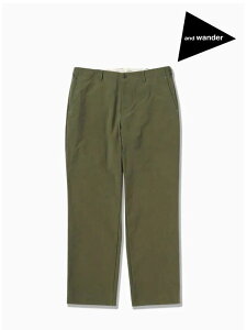 and wander �A���h�����_�[�bnylon chino pants #Khaki [5742282388] �i�C�����`�m�p���c