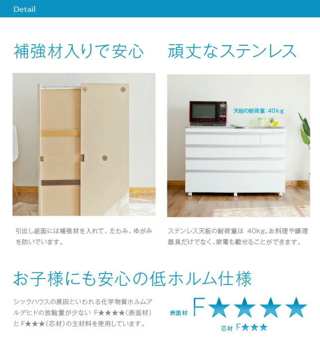 楽天市場】キッチンカウンター ステンレス テーブル 間仕切り 
