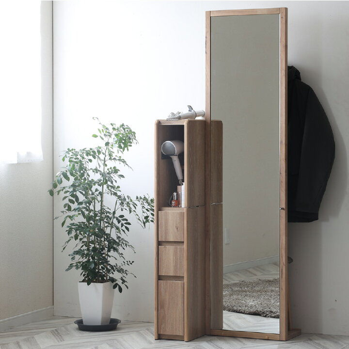 楽天市場】姿見ドレッサー 全身鏡 CWドレッサー ドレッサー単品 ミラー 