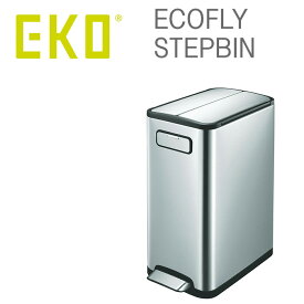 【正規販売店】 EKO ゴミ箱 エコフライ ステップビン 30リットル EK9377MT-30L | キッチン ステンレス キャスター付き スリム ふた付き ペダル 介護用 ダストボックス ごみ箱 オムツ おむつ 蓋つき ゴミ袋 見えない コンパクト すき間 ペダル式 隙間 密閉 一人暮らし