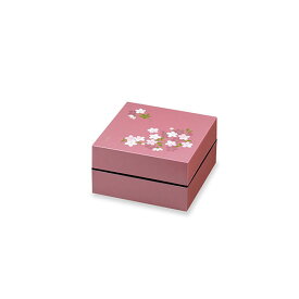 ランチボックス お弁当箱 宇野千代 18cm オードブル重 二段 アケボノ桜 [ピンク] ( お重 ピクニック 御重 重箱 ) 一人暮らし ひとり 一人 二人暮らし【北海道・沖縄・離島配送不可】