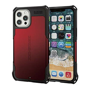 �y�|�C���g2�{�z �y�N�[�|���t�z �G���R�� iPhone 12 Pro Max �P�[�X �A�C�t�H�� �n�C�u���b�h ZEROSHOCK �ϏՌ� �X�^���_�[�h ���b�h ��������
