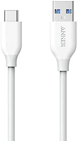 アンカー Anker USB Type C ケーブル PowerLine USB-C & USB-A 3.0 ケーブル Xperia/Galaxy/LG/iPad Pro/MacBook その他 Android 等 USB-C機器対応 テレワーク リモート 在宅勤務 0.9m ホワイト 送料無料