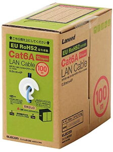 y500~N[|tz GR LANP[u CAT6A CAT6AΉ  RlN^ RoHSwߏ P bNX 100m u[ 