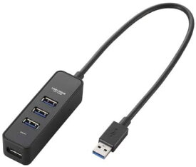 【200円引クーポン付】 エレコム USB3.0 ハブ 4ポート バスパワー マグネット付 ブラック MacBook / Surface Pro / 送料無料