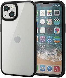 �y�|�C���g2�{�z �G���R�� iPhone 13/�n�C�u���b�h�P�[�X/TOUGH �A�C�t�H�� SLIM/360�x�ی�/�u���b�N ��������