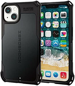 �y�|�C���g2�{�z �y�N�[�|���t�z �G���R�� iPhone 13 / iPhone 14 2�� �n�C�u���b�h�P�[�X �ϏՌ� ZEROSHOCK MAGKEEP ��������