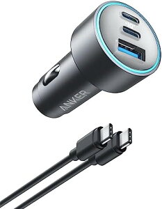 y500~N[|tz Anker 535 Car Charger (67W) with USB-C AJ[ & USB-C P[u (PDΉ 67W 