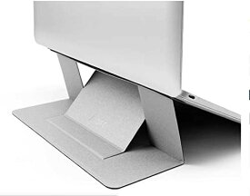 【200円引クーポン付】 MOFT ノートパソコン スタンド 軽量 MacBook デスク 放熱穴付き 薄型 (最大15.6インチ, Silver)