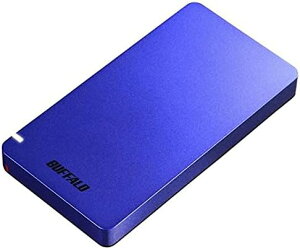 【ポイント2倍】 【500円引クーポン付】 バッファロー SSD-PGM480U3-L USB3.2(Gen2) ポータブルSSD 480GB ブルー