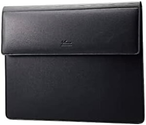 【ポイント2倍】 【200円引クーポン付】 エレコム パソコンケース PCケース 薄型フラップ スリーブ型 ソフトレザー リストレスト一体型 デスクマット 12インチ 送料無料