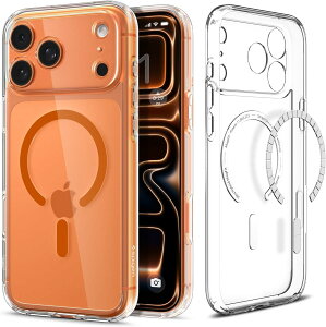 �y�|�C���g2�{�z �y300�~���N�[�|���t�z Spigen �y�n��18�N�̋Z�p�́z iPhone 17 Pro �P�[�X MagSafe�Ή� �N���A ���� �X�g���b�v�z�[�� �ČRMIL�K�i �E���g���E�n�C�u���b�h�E�}�O�t�B�b�g (�N���A�E