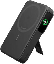 【ポイント2倍】 【クーポン付】 Anker MagGo Power Bank (10000mAh) モバイルバッテリー 2認証 ワイヤレス充電 最大出力15W MagSafe対応 マグネット式ワイヤレス充電対応 コンパクト 折りたたみ式スタンド iPhone 16 / 15 / 14 / 13 シリーズ専用 (ブラック)