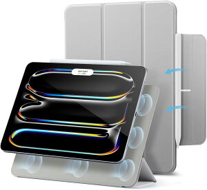 �y�|�C���g2�{�z �y200�~���N�[�|���t�z ESR iPad Pro 11�C���` �P�[�X�iM5/M4�A2025/2024�j��p ���̓}�O�l�b�g�z���� �X�����ȎO�܂�X�^���h�P�[�X �I�[�g�X���[�v/�E�F�C�N�@�\ Pencil Pro/USB-C��