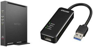y200~N[|tzZbg obt@[ WiFi [^[  LAN Wi-Fi5 11ac ac1200 866+300Mbps IPv6 WPA3 fAohWCR-1166DHPL/N + LLANA_v^[ Giga Type-A USB3.2(Gen1)Ή ubN LUA5-U3-AGTE-NBK