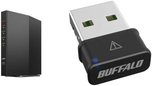 y200~N[|tzZbg obt@[ WiFi [^[  LAN Wi-Fi 6 11ax AX3000 2,401+573Mbps WSR-3000AX4P/NBK + WiFi LAN q@ A_v^[ 866Mbps/433Mbps 11ac/n/a/g/b USB 2.0 WPA3 WI-U2-866DM/N