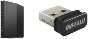 y|Cg2{z y200~N[|tzZbg obt@[ WiFi [^[  LAN Wi-Fi 6 11ax AX3000 2,401+573Mbps X}[g z WSR-3000AX4P/NBK + USB Bluetooth 5.0Ή A_v^[ ^ ubN BSBT5D