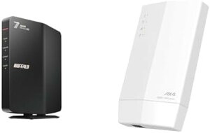 y200~N[|tz2_Zbg obt@[ WiFi [^[  LAN Wi-Fi 7 11be 2882+688Mbps WSR3600BE4P/NBK + WiFi LAN p@ Wi-Fi 6 11ax AX3000 2401+573Mbps WPS EasyMesh RZg} Aei WEX-3