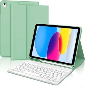 【ポイント2倍】 【300円引クーポン付】 iPad 第10世代 キーボードケース iPad 10.9インチ専用 Bluetooth ワイヤレス キーボードカバー Apple Pencil充電対応 上側収納 脱着式 オートスリープ機能 ipad 202