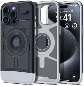 y500~N[|tz Spigen iPhone 15 Pro P[X MagSafe ϏՌ ČRMILKi擾  iMacfUC }Olbg Yی C菝h~ MagSafe CX[dΉ NVbNEC1 }OtBb