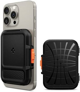 y500~N[|tz [Spigen] MagSafeΉ J[hP[X 3 }Olbg CV[h iPhone 15, iPhone 14, iPhone 13, iPhone 12 Ή ICJ[h }OtBbg+ AFA06866 (ubN)