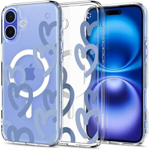 y300~N[|tz Spigen iPhone 16 P[X NA MagSafeΉ ϏՌ Xgbvz[ ϖh~ op[ ČRMILKi ACS08279 (n[gEfj)