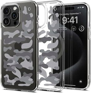 �y�|�C���g2�{�z �y�N�[�|���t�z Spigen �R���{���[�V���� iPhone 15 Pro Max �P�[�X ������ MagSafe�Ή� �ČRMIL�K�i �E���g���E�n�C�u���b�h ACS07566-XI11131 (�N���X�^���E�N���A/�~���^���[�L�����[�u
