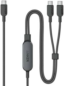 【ポイント2倍】 【200円引クーポン付】 USB-C ＆ USB-C ケーブル (2-in-1, 140W) 急速充電 USB 2.0iPhone 16 / 15 GalaxyS24 / S23 MacBook Air/Pro iPad 他対応 (1.2m ブラック)