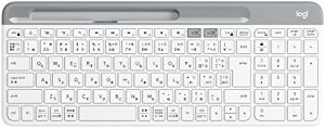 y500~N[|tz Logicool(WN[) É Bluetooth CXL[{[h K580OW ItzCg ^ ^ Unifying eL[  Windows Mac iPad iOS Android Chrome Surface K580 Ki