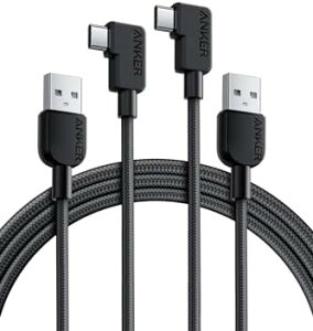 y|Cg2{z Anker USB-C  USB-A P[u (L, ϋviC) 1.8m 15W USB PDΉ Galaxy S23 / S22 / S21 Pixel LG Ή (2{ ubN) 