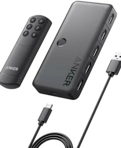 y300~N[|tz Anker HDMI Switch (4-in-1 Out, 4K HDMI) ZN^[ Rt 4K HDR 3DRecΉ HDMI ؑ֊ MacBook Pro/Air Switch Xbox 360 PS4 / PS5  