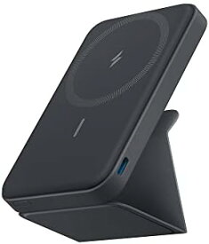 【ポイント2倍】 Anker 622 Magnetic Battery (MagGo) (アップグレード版 マグネット式ワイヤレス充電対応 5000mAh コンパクト モバイルバッテリー)【マグネット式/ワイヤレス出力 (7.5W) / USB-Cポート入出力/PSE技術基準適合】iPhone 14 / 13 / 12 シリーズ専用 (ブラック)