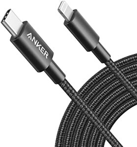 y200~N[|tz Anker ϋviC USB-C & CgjOP[u MFiF USB PDΉ iPhone 14 / 13 / 12 / SE(3) eΉ (3.0m ubN)